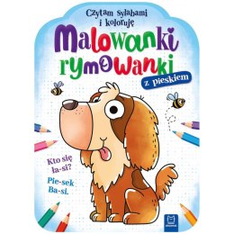 Aksjomat Malowanki rymowanki z pieskiem. Czytam sylabami i koloruję KS1092