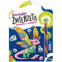 Aksjomat Niezwykłe zwierzęta.Malowanka z naklejkami.Zaczarowana kredka KS1114