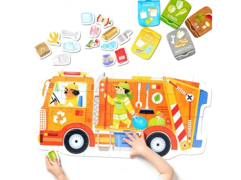 CzuCzu Moto puzzle Śmieciarka 26 elementów 2+ ZA6104