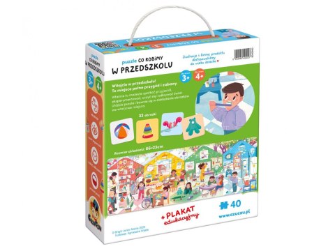 CzuCzu Puzzle Co robimy w przedszkolu 40 elementów 3+ ZA6100