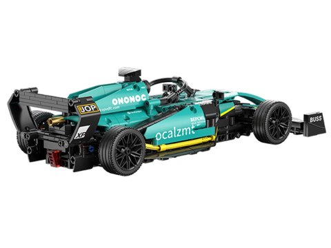 Klocki techniczne 2w1 Bolid Formuła 1 helikopter 736ele naklejki