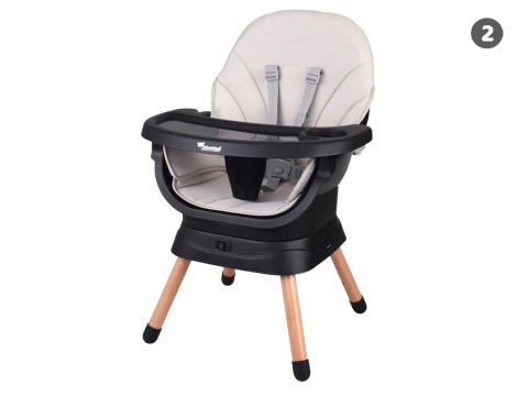 Wielofunkcyjny fotel obracane krzesełko do karmienia 6w1 dla dzieci