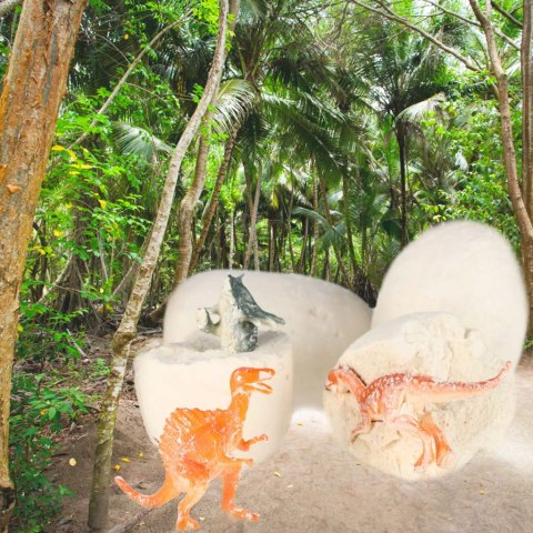 Dinozaury wykopaliska jajo dinozaura figurki zestaw archeologiczny 12 jajek