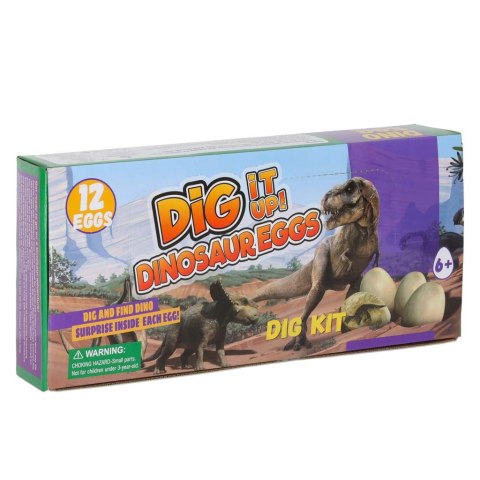 Dinozaury wykopaliska jajo dinozaura figurki zestaw archeologiczny 12 jajek