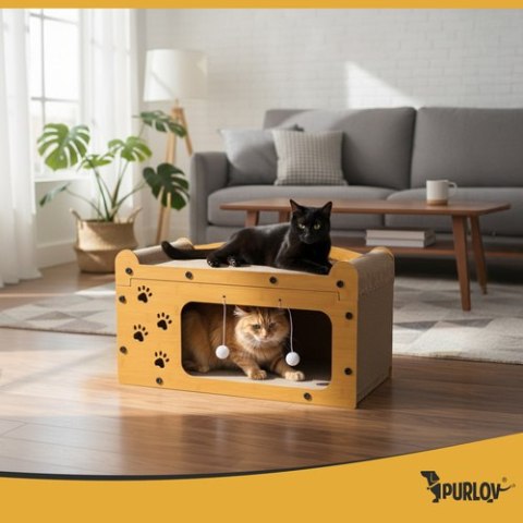 Drapak dla kota - piętrowy domek Purlov 27016