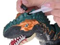 Duży dinozaur robot chodzi ryczy ZNOSI JAJKA efekty świetlne para