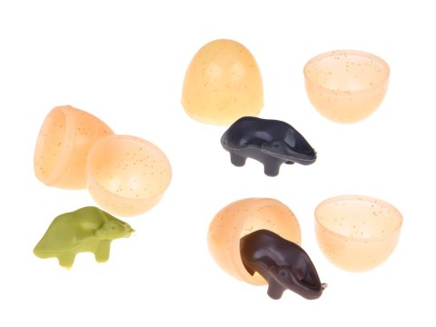 Duży dinozaur robot chodzi ryczy ZNOSI JAJKA efekty świetlne para