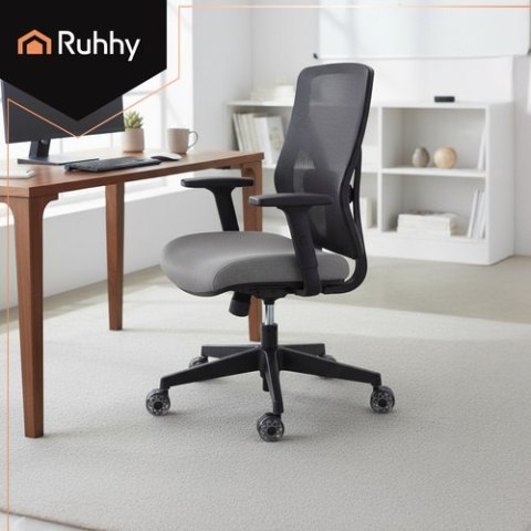 Kółka do fotela obrotowego szare 5szt. Ruhhy 25280