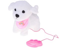 Piesek interaktywny chodzi na smyczy szczeka rusza ogonkiem