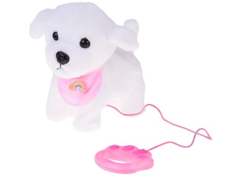 Piesek interaktywny chodzi na smyczy szczeka rusza ogonkiem