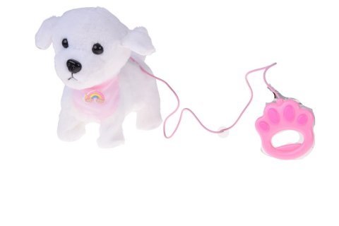 Piesek interaktywny chodzi na smyczy szczeka rusza ogonkiem