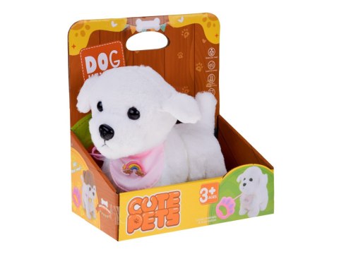 Piesek interaktywny chodzi na smyczy szczeka rusza ogonkiem