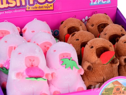 Urocza KAPIBARA zawieszka pałaszująca arbuza mini maskotka 10 cm ZA5733