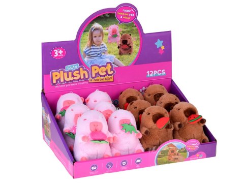 Urocza KAPIBARA zawieszka pałaszująca arbuza mini maskotka 10 cm ZA5733