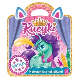 Aksjomat Kucyki. Malowanka z naklejkami. Świat mody KS1077
