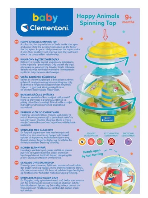 KOLOROWY BĄCZEK ZWIERZĄTKA - 17945