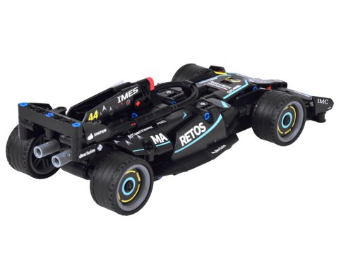 Klocki techniczne BOLID Formuła 1 268-ele napęd pull back naklejki