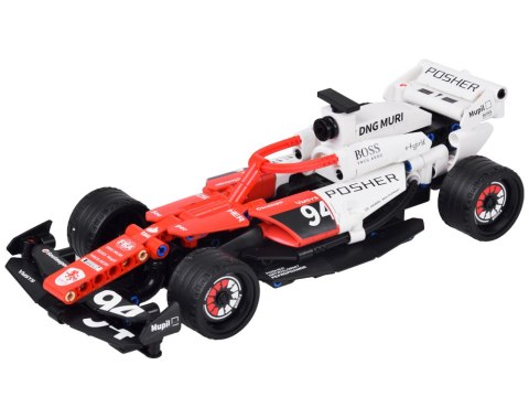 Klocki techniczne BOLID Formuła 1 276ele napęd pull-back naklejki