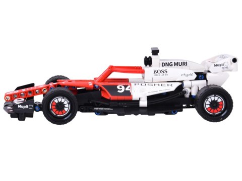 Klocki techniczne BOLID Formuła 1 276ele napęd pull-back naklejki