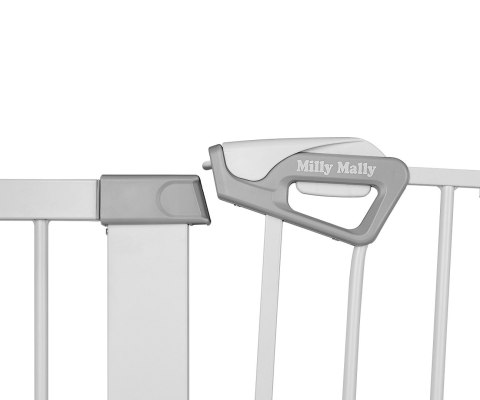 Milly Mally Bramka zabezpieczająca Barierka na schody z rozszerzeniami Guardy 104 White