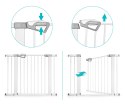 Milly Mally Bramka zabezpieczająca Barierka na schody z rozszerzeniami Guardy 104 White
