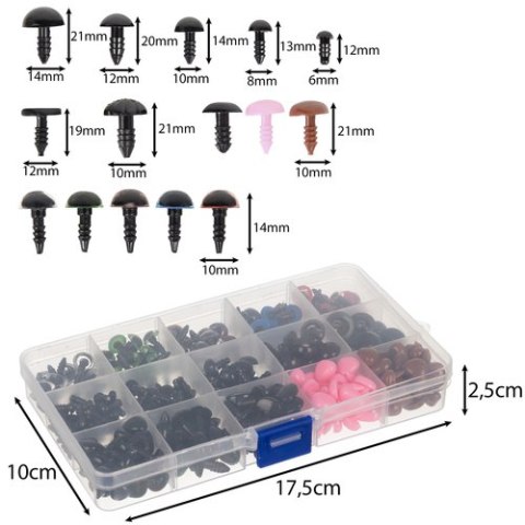 Oczy do maskotek - zestaw naprawczy Maaleo 25761