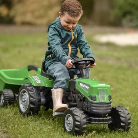 WOOPIE Traktor na Pedały Big PowerTrac z Przyczepą XXL