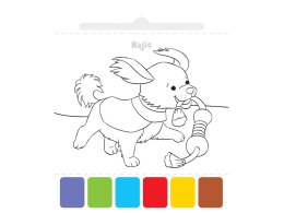 Aksjomat Farbki i pędzelek. Malowanka. Użyj wody, zbudź kolory! ZWIERZĘTA KS1060