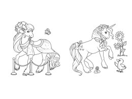 Aksjomat Kolorowanka z kokardką. Wspaniałe kucyki i jednorożce KS1068