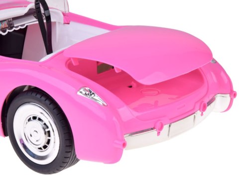 Autko Retro Cadillac na pilota + Elegancka Lalka w Futrze