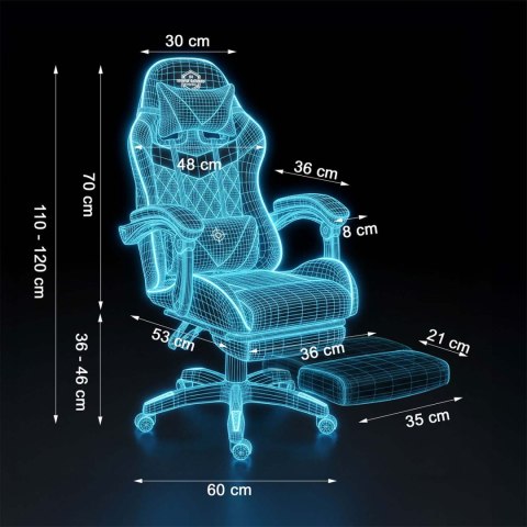 Fotel gamingowy Sofotel Draknor II czarno-czerwony