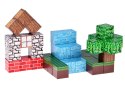 Klocki magnetyczne konstrukcyjne 144 ele kostki sześciany piksele ZA6005