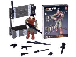 Klocki żołnierz WWII figurka żołnierzyk model do złożenia 28 ele