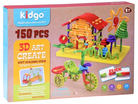 Kreatywne klocki giętkie Makarony 150 ele. ZA2508