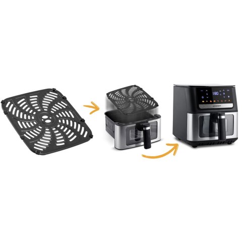 Ruszt tacka do frytkownicy beztłuszczowej Air Fryer 23x22 Berdsen BD-655