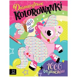 Aksjomat Diamentowe kolorowanki z jednorożcem. 1000 brylancików KS1050