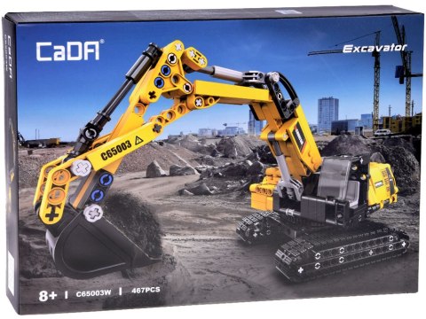 CaDA Klocki techniczne konstrukcyjne KOPARKA ruchome element 467el