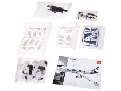 Klocki konstrukcyjne Samolot Jetliner 320 model pasażerski 133 ele