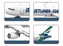 Klocki konstrukcyjne Samolot Jetliner 320 model pasażerski 133 ele