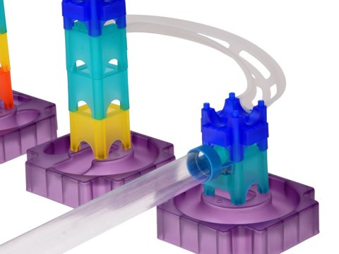 Kolorowy Tor kulkowy Marble Run DIY z wyrzutnią 58-ele ZA5979