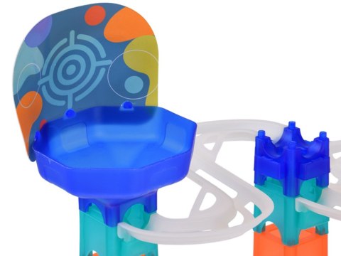 Kolorowy Tor kulkowy Marble Run DIY z wyrzutnią 58-ele ZA5979