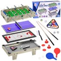 Stół do gry piłkarzyki cymbergraj ping-pong bilard 4w1 GR0770