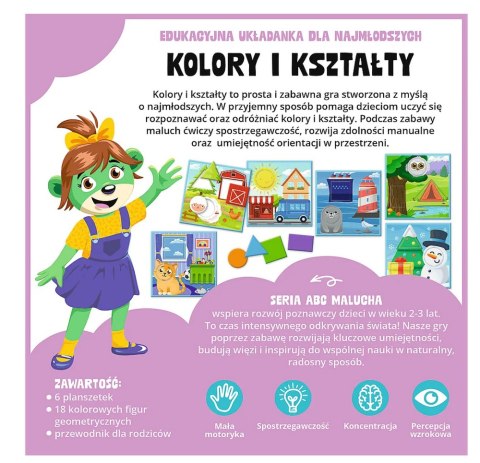 02904 GRA- Kolory i kształty /ABC Malucha / KAZSTUDIO SA Rodzina Treflików FSC Mix 70% 2904