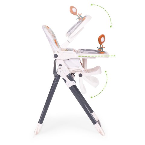 Fotelik krzesełko do karmienia dzieci składane + zabawki ECOTOYS