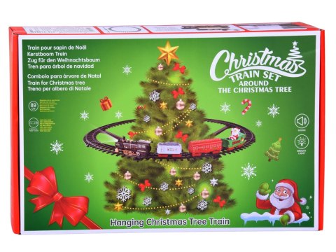 Interaktywna KOLEJKA ŚWIĄTECZNA na choinkę + muzyka i światło ZA5905