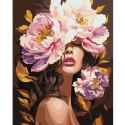 Malowanie po numerach na ramie KHO8443 W zapachu piwonii 40x50 cm AP0120