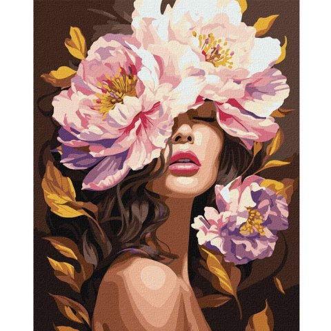 Malowanie po numerach na ramie KHO8443 W zapachu piwonii 40x50 cm AP0120