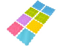 Mata sensoryczna typu PUZZLE gumowe 8 szt. - rozwój i zabawa ZA5862