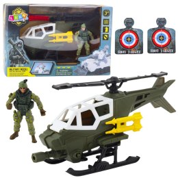 Zestaw militarny helikopter żołnierz