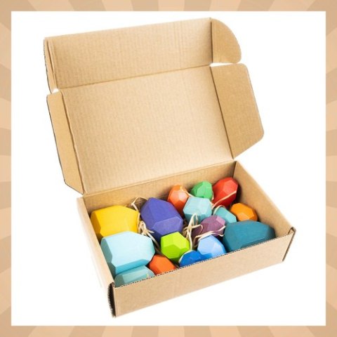 Kamienie/klocki drewniane - 16szt Kruzzel 26323